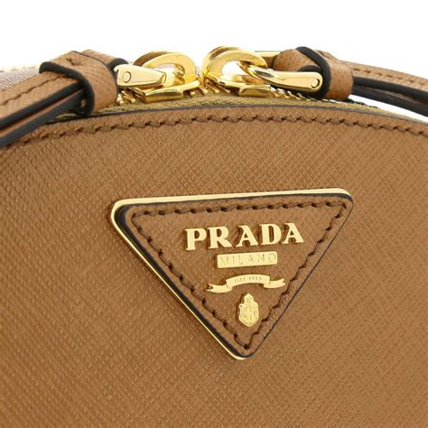 borsa prada piccola tela pelle beige|Borse da viaggio Prada in Pelle Beige .